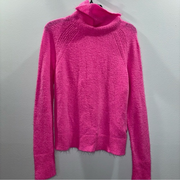 John + Jenn Emmett Sweater in Wild Orchid Size XS Fall Turtleneck Sweater - Picture 3 of 13
